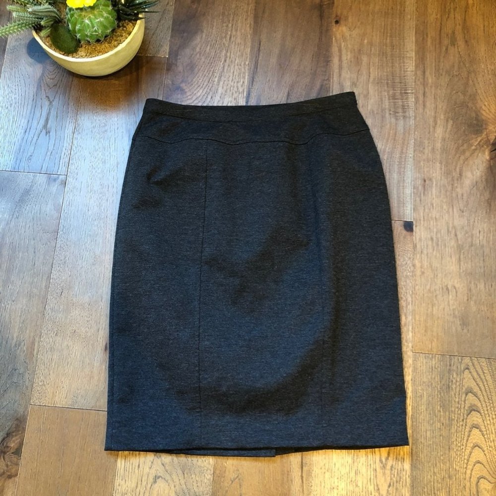 Ellen Tracy Gray Pencil Skirt